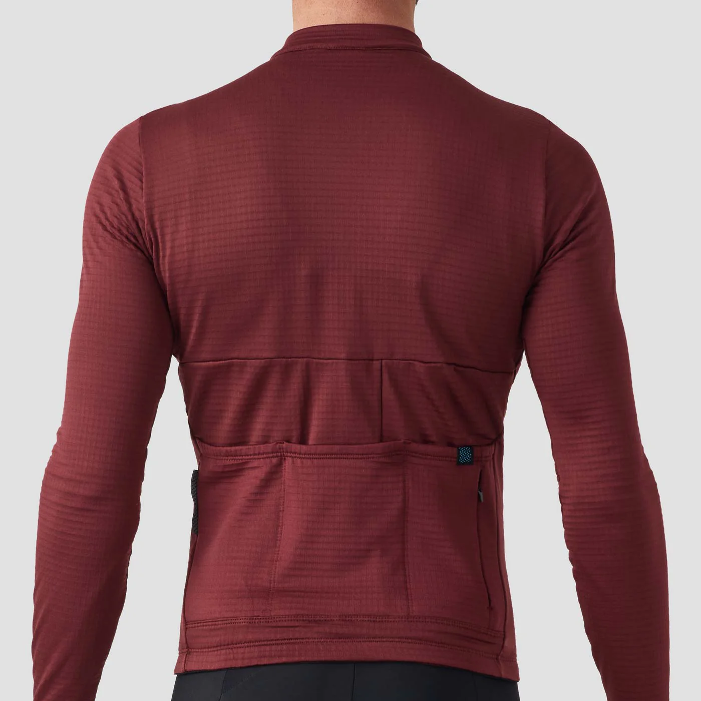 Men's Grid Thermal Jersey - Burgundy - Image 5