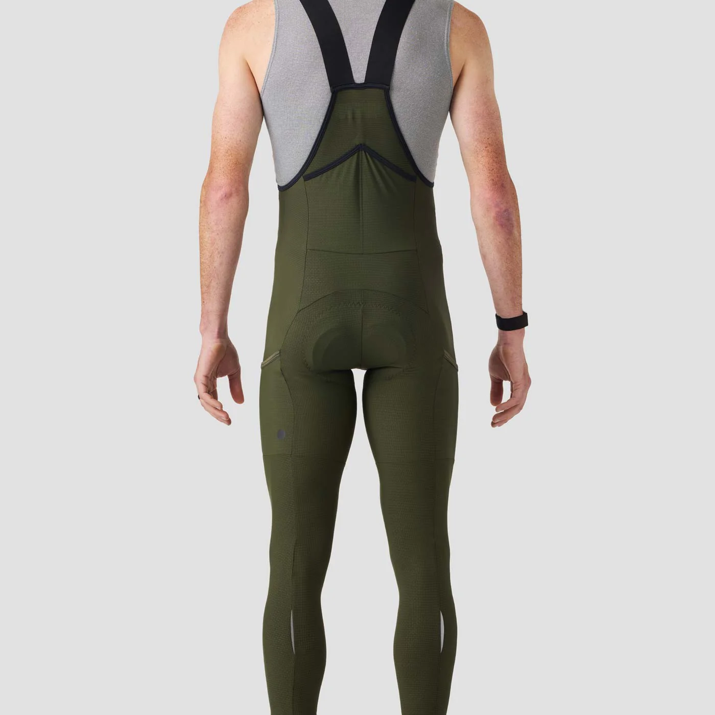 Men's Lightweight Cargo Bib Tight - Olive - Image 4