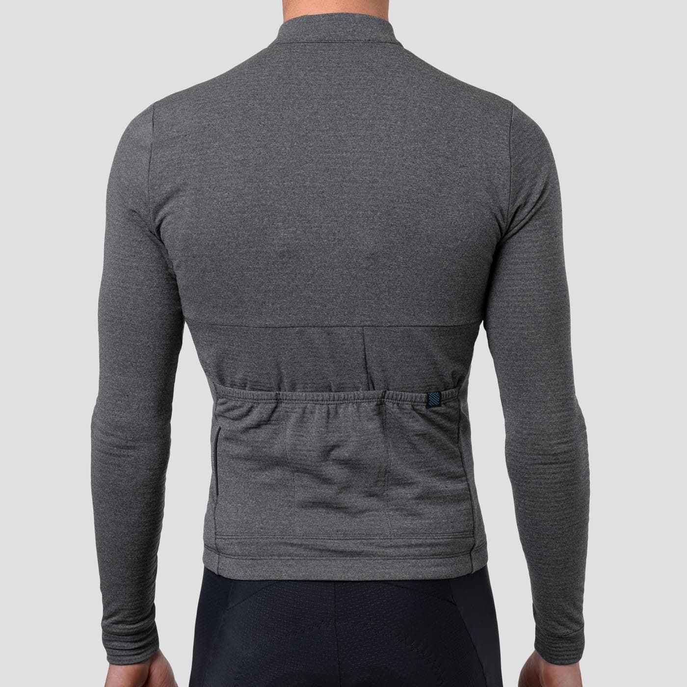 Men's Merino Grid Thermal Jersey - Charcoal - Image 6