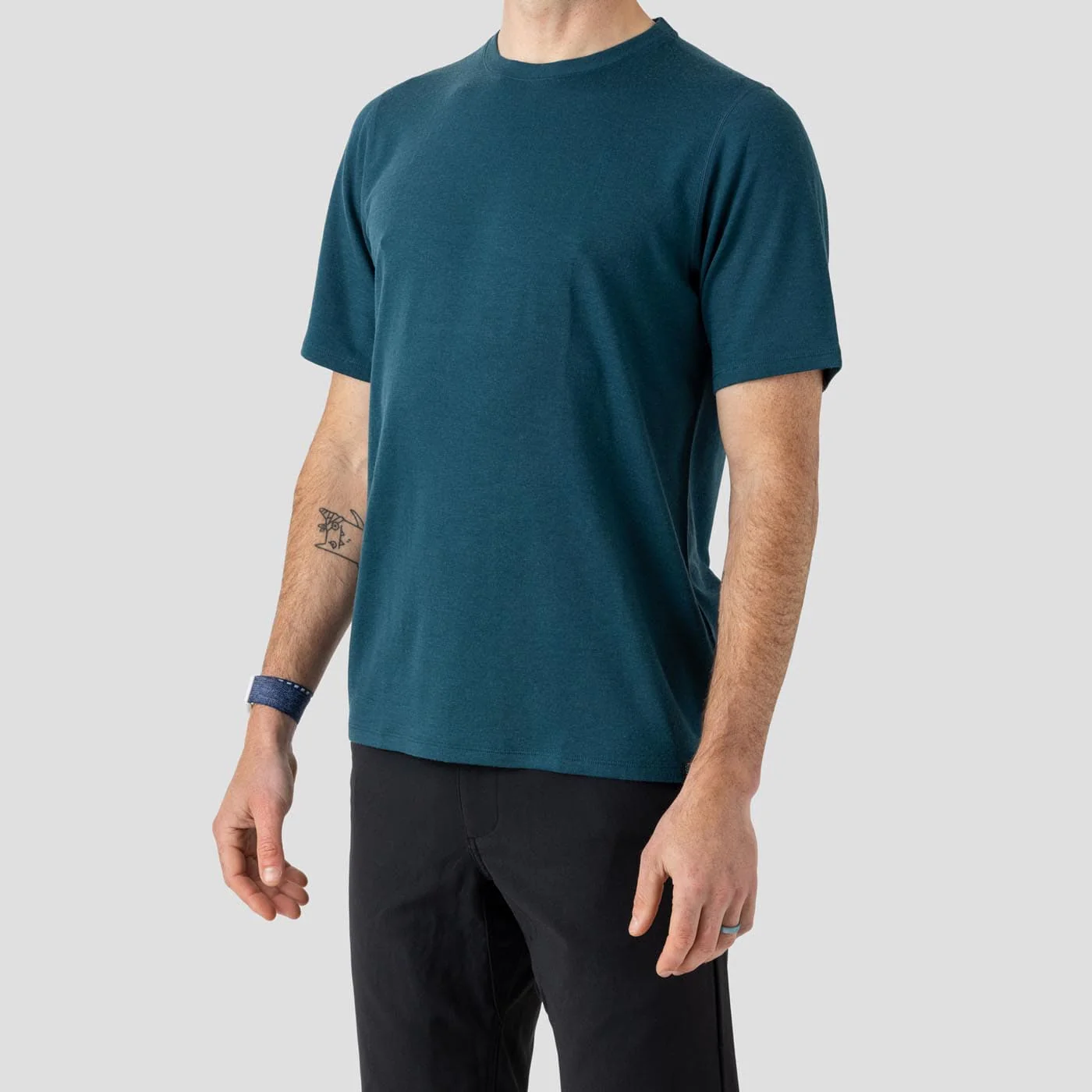 Men's Merino Riding Shirt - Emerald - Image 4