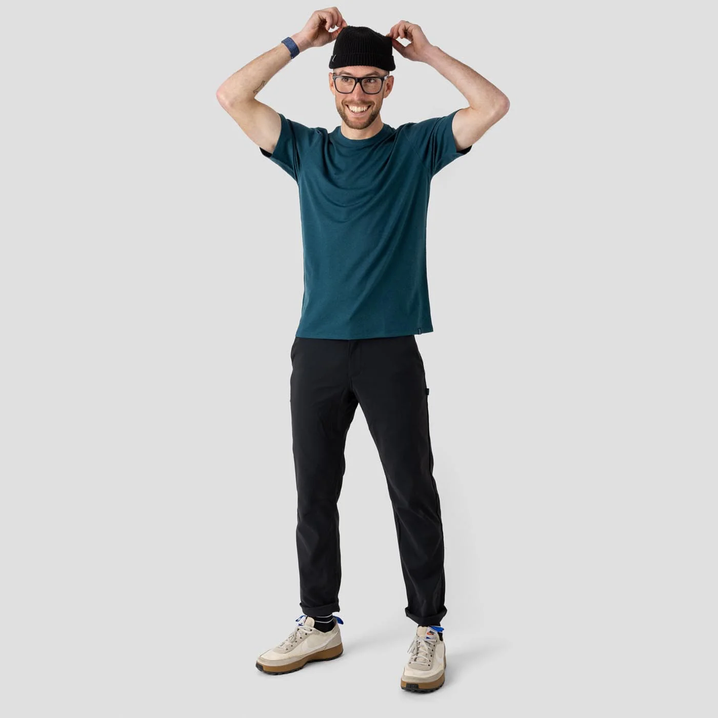 Men's Merino Riding Shirt - Emerald - Image 7