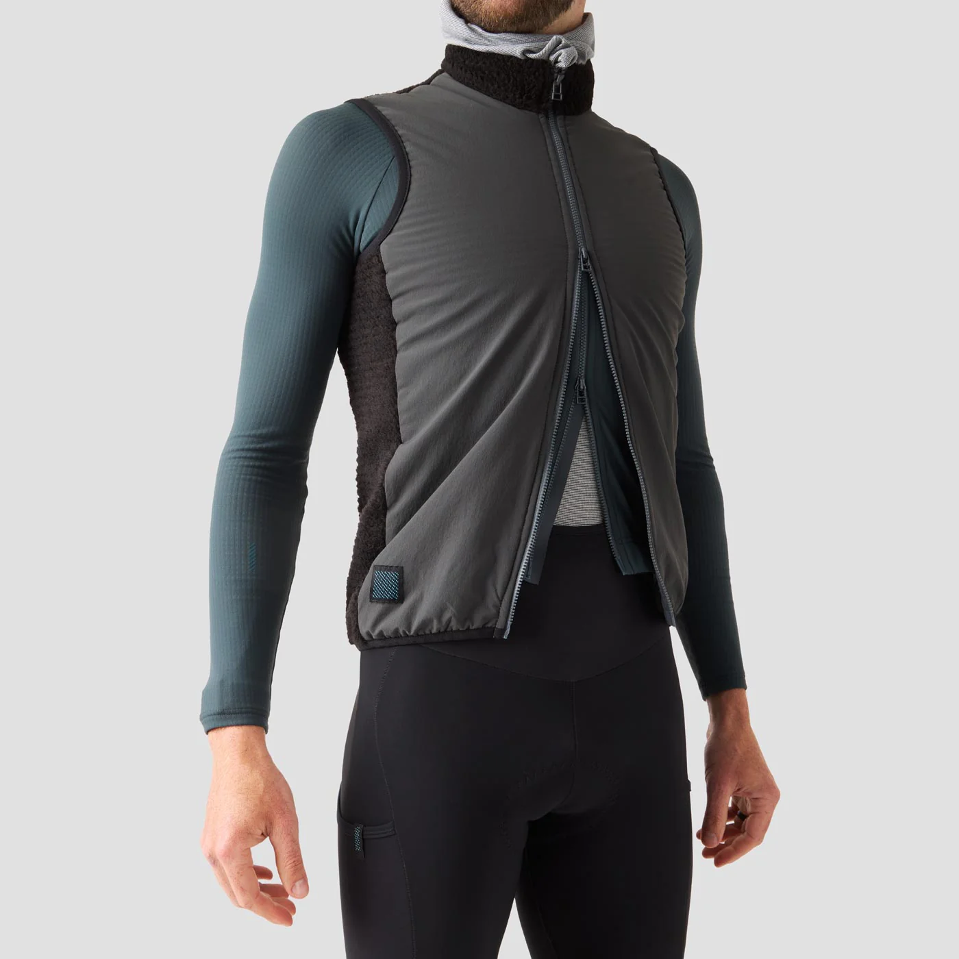 Men's Waffle Grid Thermal Jersey - Hella Blue - Image 7