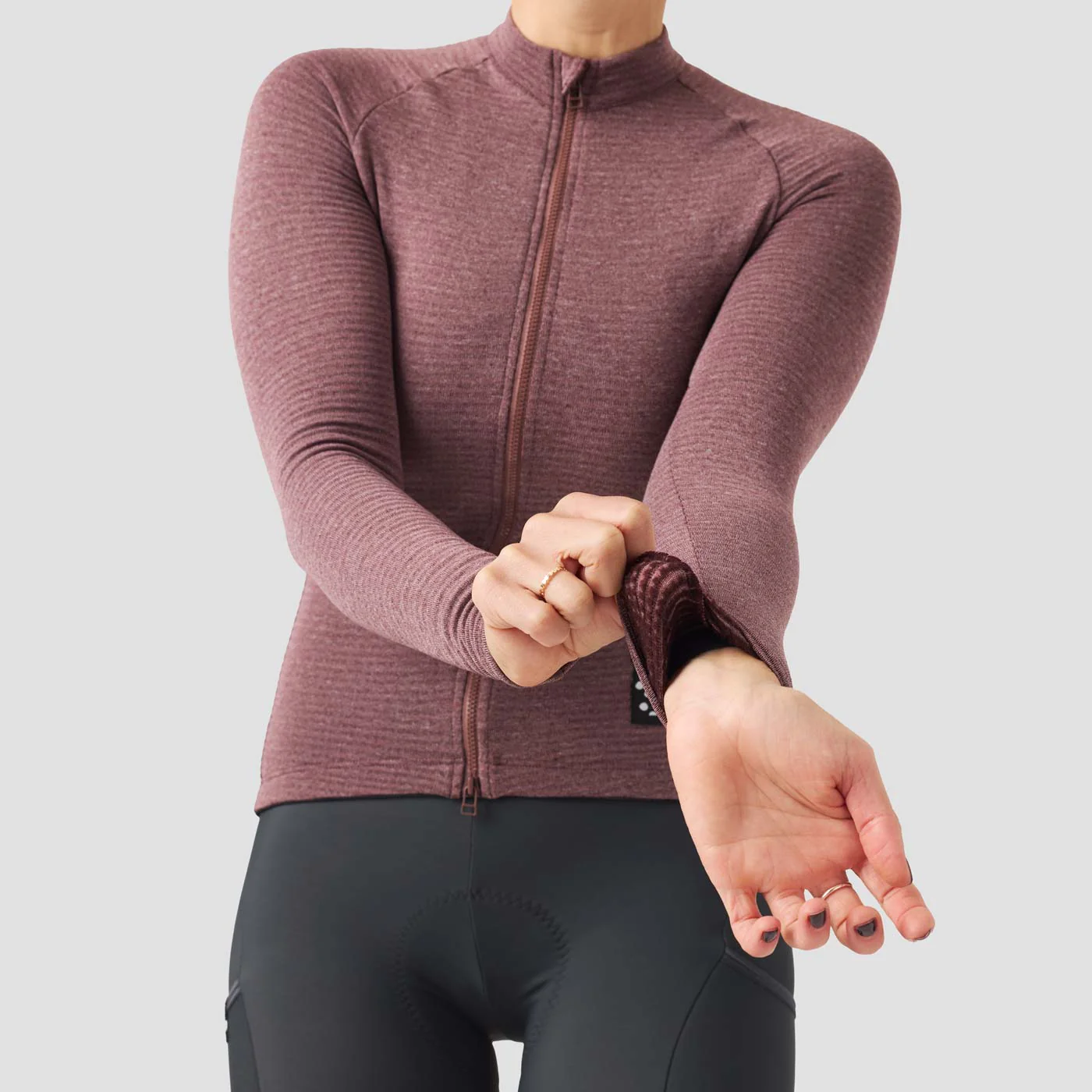 Women's Merino Grid Thermal Jersey - Nightshady - Image 6