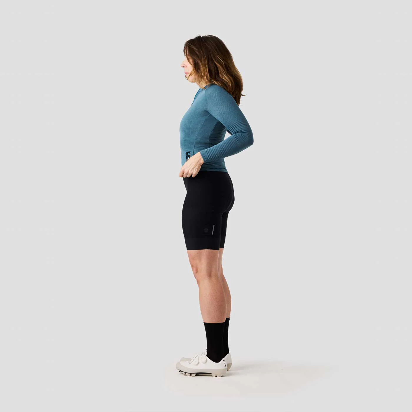 Women's Long Sleeve Micro Grid Jersey - Glacier Freeze - Image 4